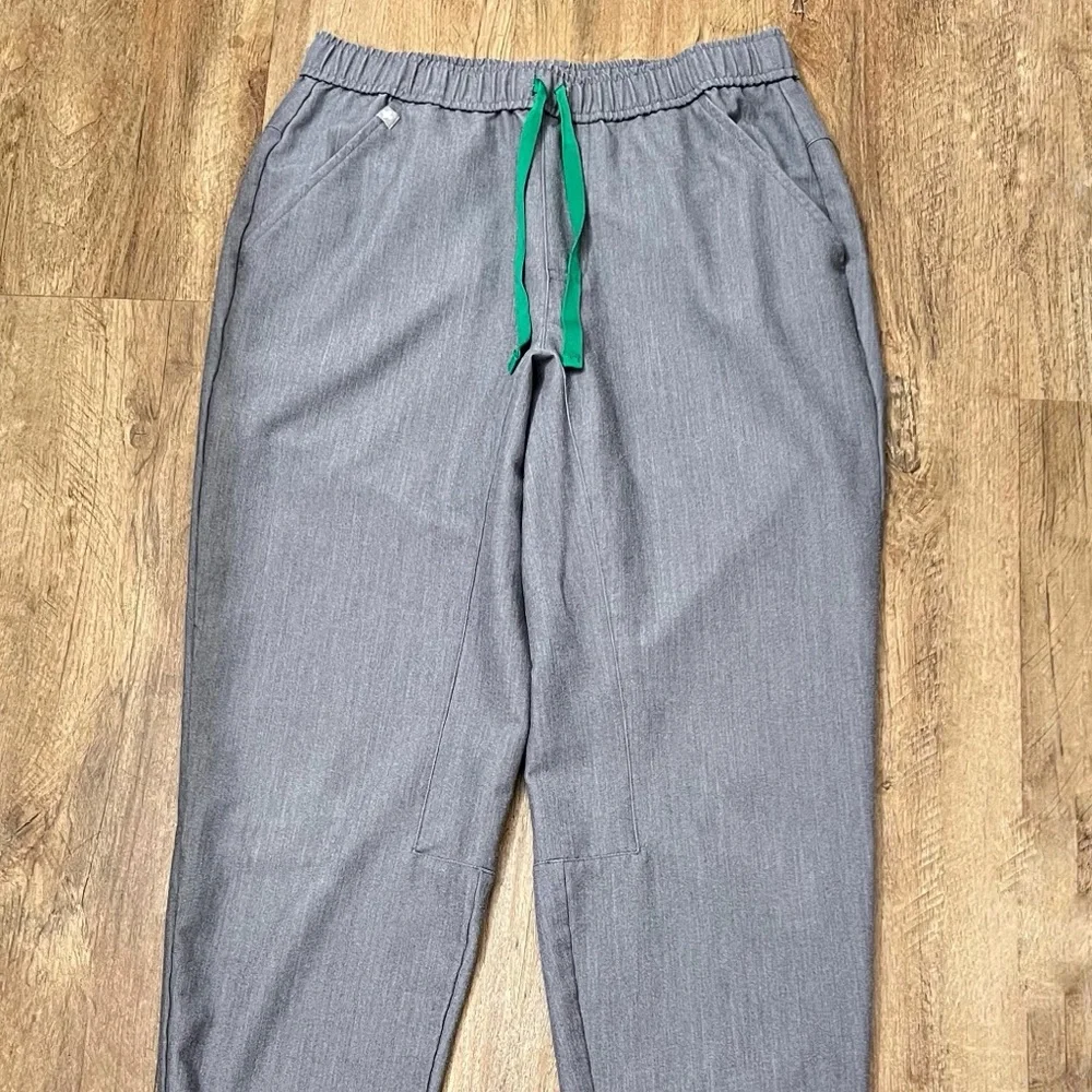 Figs Tansen Jogger Scrub Pants Men's Gray Green‎ Drawstring Size Small